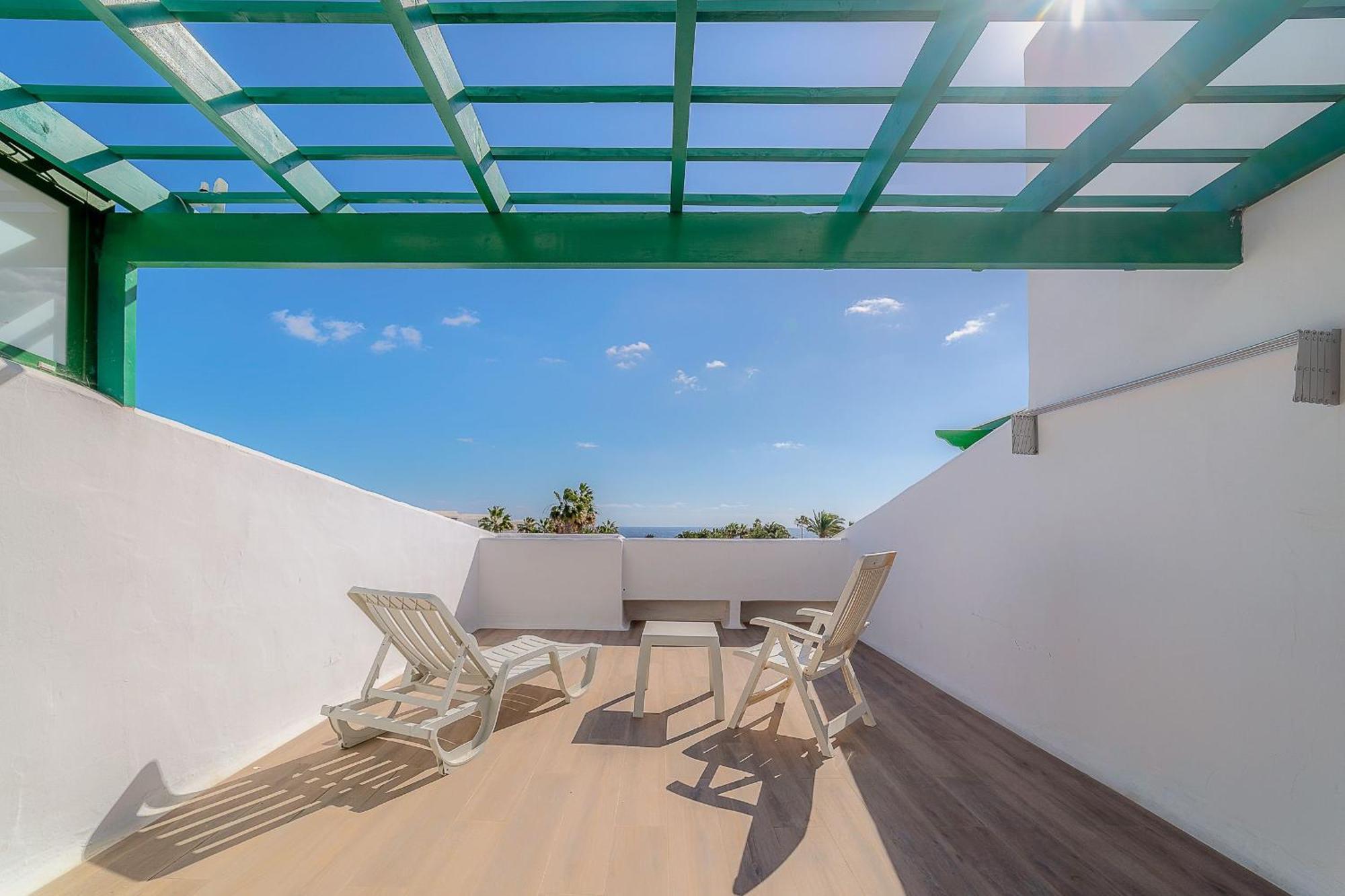 Fantastico Apartamento Con Terraza Y Vistas Al Mar Коста Тегисе Екстериор снимка